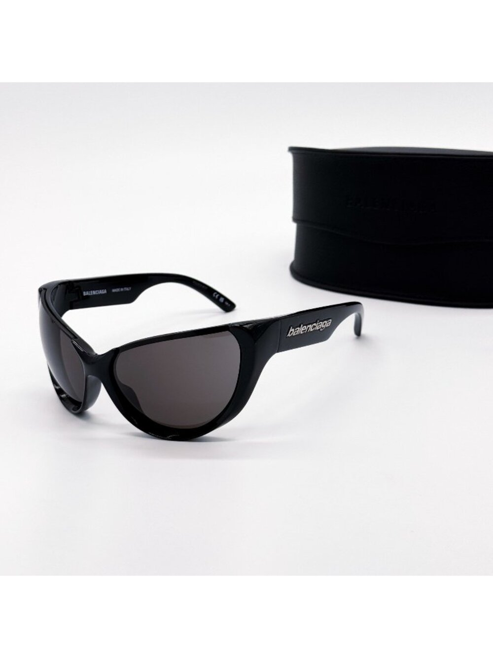 NEW BALENCIAGA BB0201S 001 SUNGLASSES BLACK OVERSIZED WOMEN EYEWEAR BALENCIAGA - Picture 2 of 10